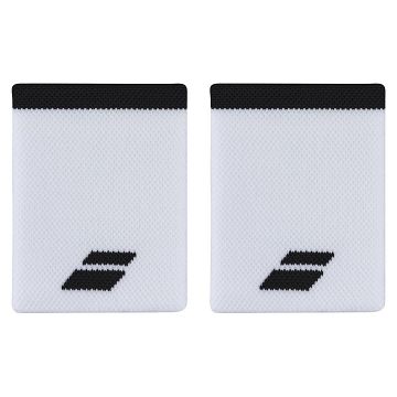 Babolat Logo Jumbo Wristband 2x White / Black